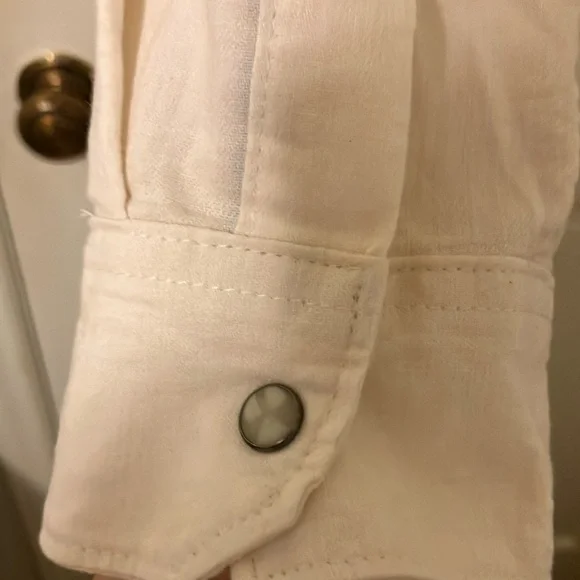 Wrangler White Casual Button Down Shirt - Picture 4 of 6